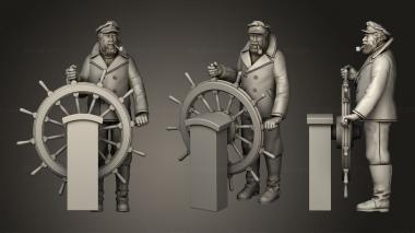 Figurines of people Captain 3d model